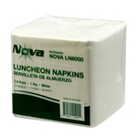 Nova 1-Ply Luncheon Napkin 11.8 x 11.8, White, 1/4 Fold 6000/cs
