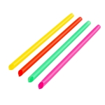 8" Unwrapped Boba Diagonal Cut Straw, Neon, Jovials, 1050/CS
