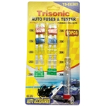 10 Blade Automotive Fuses 3 to 30A Voltage Test Tester 6-12-24V with Alligator Clip Assortment Kit Standard and Mini Auto Fuse