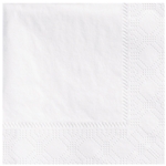 Beverage Napkins 9-1/2x9-1/2 1/4 Fold White 2-Ply 1000/cs