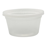 12oz Heavy Duty Deli Containers, Empress, Clear, Combo Pack 240/cs