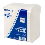 9x9 Hawthorn Premium Beverage Napkin 1-Ply, White, 1/CS/400
