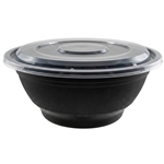 36oz Round Bowls with Lids, 150/cs