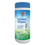 Premoistened Monitor Cleaning Wipes, Cloth, 5 x 7, Citrus, White, 80/Tub