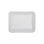 #4S Foam Tray White 9.5" x 7.25" x 0.5" 500/cs