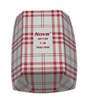 1lb Red Plaid Food Tray PFAS Free 1000/cs