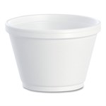 6 Oz, DART Foam Containers, White, 50/bag, 20 Bags/carton 20/50