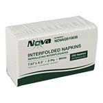 7.87x6.5 Interfolded Dispenser Napkin, White, Nova, 2-Ply 6000/cs