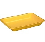 8.43X5.87X1.42 Foam Tray PS Yellow 500/cs