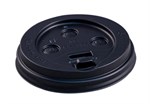 10-20oz Dome Lid for Paper Hot Cups Black 90 mm Rim Empress 1000/cs