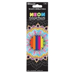 BAZIC Colored Pencils 8 Neon Color, Fluorescence Coloring Pencil Set Art Drawing Sketching, Gift Artist Adult Kids