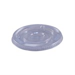 12-24oz Empress Flat Straw Slot Lid Fits Squat PET Cups, 100/sleeve