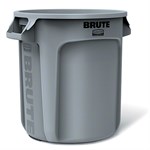 Rubbermaid Brute Vented Container Gray 55 Gallon / 208.2 Liter 1 / ea