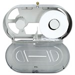 20.81x5.31x11.38 Toilet Tissue 2 Roll Dispenser, Jumbo, Satin-Finish Stainless Steel