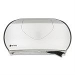 9" Twin Jumbo Bath Tissue Dispenser, Summit, 19.25 x 6 x 12.25, Faux Stainless Steel