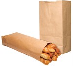 17x6x28.5 Duro 1/4 Satchel Bottom 60# Basis Bag Kraft 250/cs