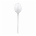 Prime Source Polypropylene Medium Weight Wrapped Soupspoon, White, 3", 1000/cs
