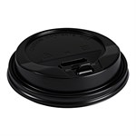 10-20oz Dome Lid for Paper Hot Cups Black 90 mm Rim Empress 100/sleeve