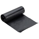 40x46 Strongman 33 micron Black 40-45 gallons LLD Repro Liner Perforated Rolls 10 / 10 cs