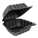 6x6 EcoSystems MFPP 1-Compartment Hinge Container, Black 250/CS