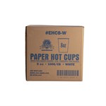 Empress Paper Hot Cup 8oz White 20 / 50 cs