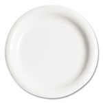 Bare Eco-Forward Clay-Coated Mediumweight Paper Plate, ProPlanet Seal, 9" dia, White, 125/Pack, 4 Packs/Carton