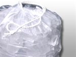 Elkay Plastics 8 lb. Printed Ice Bag w/ Drawstring Clear 11.5"" X 18"" 1.2 Mil 500 / cs
