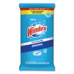 Glass and Surface Wet Wipe, Cloth, 7 x 8, Unscented, White, 38/Pack