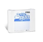 Kruger White Swan Dinner Napkin White 1/8 Fold 2 Ply 15"" x 16 16 / 188 cs