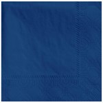 Hoffmaster 9.5" X 9.5" Navy Beverage Napkin 2-Ply 1/4 Fold Regal Emboss 4 / 250 cs