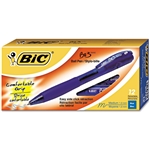 BIC BU3 Ballpoint Pen, Retractable, Bold 1 mm, Blue, Dozen (BU311BE)