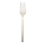 PrimeWare Fork Heavy Weight Natural PSM Plant Starch Cutlery 20 / 50 cs