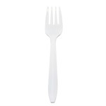 Heavyweight Prime Source Polypropylene Fork, White, 1/CS/1000