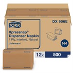 Tork Xpressnap Dispenser Napkin 1/4 Fold, Natural, 13" x 8.5 12/500