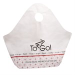 300553 To Go!? Plastic Wave Top Carryout Bags 24 x 20+11 Bottom Gusset Unprinted 1/CS/250