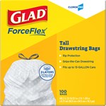 Clorox Glad Tall Drawstring Trash Bags 13 Gallon 100 Count -  4 / cs